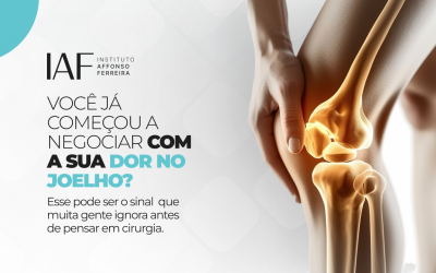Você já começou a negociar com a sua dor no joelho? Esse pode ser o sinal que muita gente ignora antes de pensar em cirurgia.